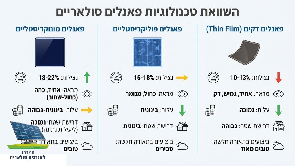 נוצר על ידי מודל בינה מלאכותית Gemini Pro סוגים שונים של קולטים סולאריים המותקנים על גג רעפים מודרני