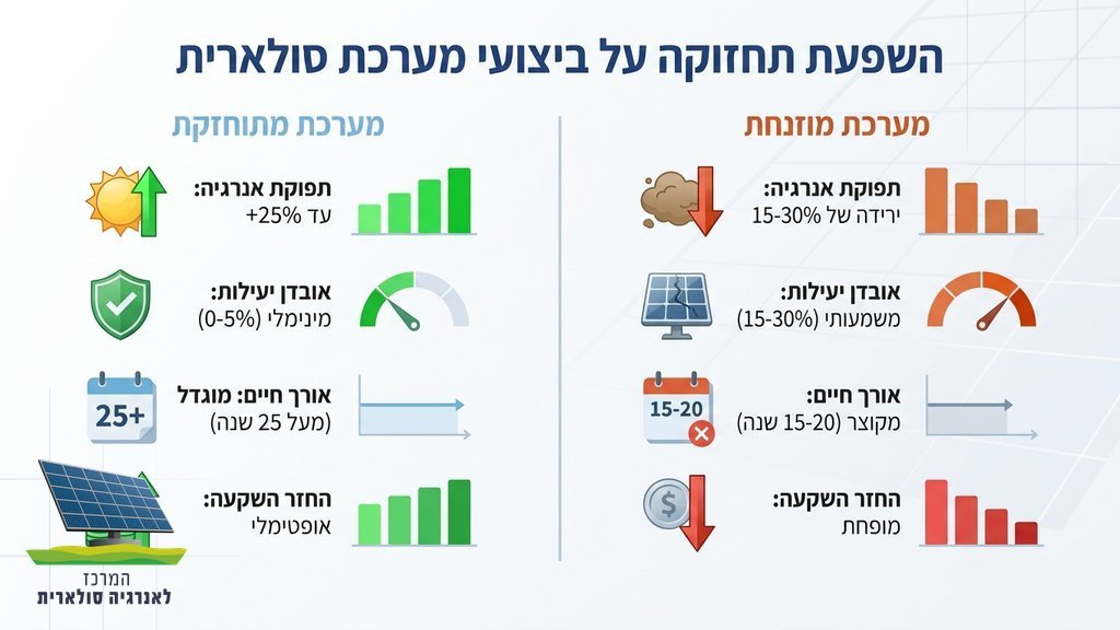 נוצר על ידי מודל בינה מלאכותית Gemini Pro צוות מקצועי מנקה מתקן סולארי על גג מסחרי