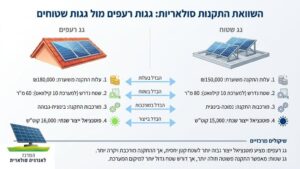 בית פרטי מודרני עם גג רעפים ועליו מערכת פאנלים סולאריים